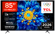 TCL 4K UHD QD Mini LED Google TV 85P8L, 85"